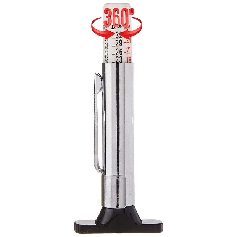 RoadPro RP725 Tire Tread Depth Gauge with Dual Calibration