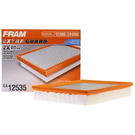 FRAM Extra Guard CA12535 Flexible Replacement Engine Air Filter for Select 2019-2023 Ford Ranger (2.3L), Provides Up to 12 Months or 12,000 Miles Filter Protection