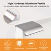 MOROBOR Finger Edge Pull, 8pcs Concealed Handle Modern Style Drawer