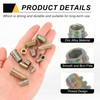 sourcing map 58 Pcs Threaded Inserts for Wood, Zinc Alloy