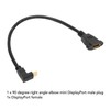 DP Female to Mini DP Male Cable Double Hole Lockable
