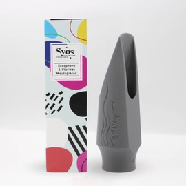 Syos Alto Saxophone Mouthpiece, Smoky Model, 6 Tip Opening, Anthracite Gray, Improve the Sound of your Alto Sax with this Easy-To-Play, Dark and Warm Alto Mouthpiece