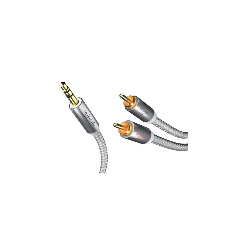 In-akustik Premium II 3.5 mm Jack Plug to 2x RCA