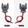 Ollanoos 4Pcs 2 Pin Car Diesel Injector Connector Wire Harness