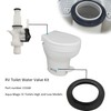 Upgraded 13168 RV Toilet Water Valve Kit for Aqua Magic