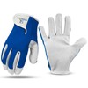 STONELIGHT Unisex Gardening Gloves Made with Leather & Spandex -