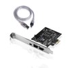 SIENOC PCIe with 6Pins PCI-Express FIREWIRE 400 IEEE 1394 CARD