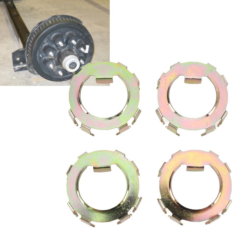 Trailer Spindle Nut Retainer, 4Pcs Metal Trailer Wheel Spindle Nut