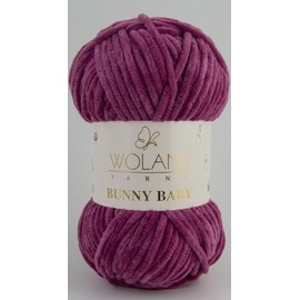Wolans Bunny Baby Chenile Style Yarn Wool 72 Colours Available 100g Balls (Cherry Col 22)
