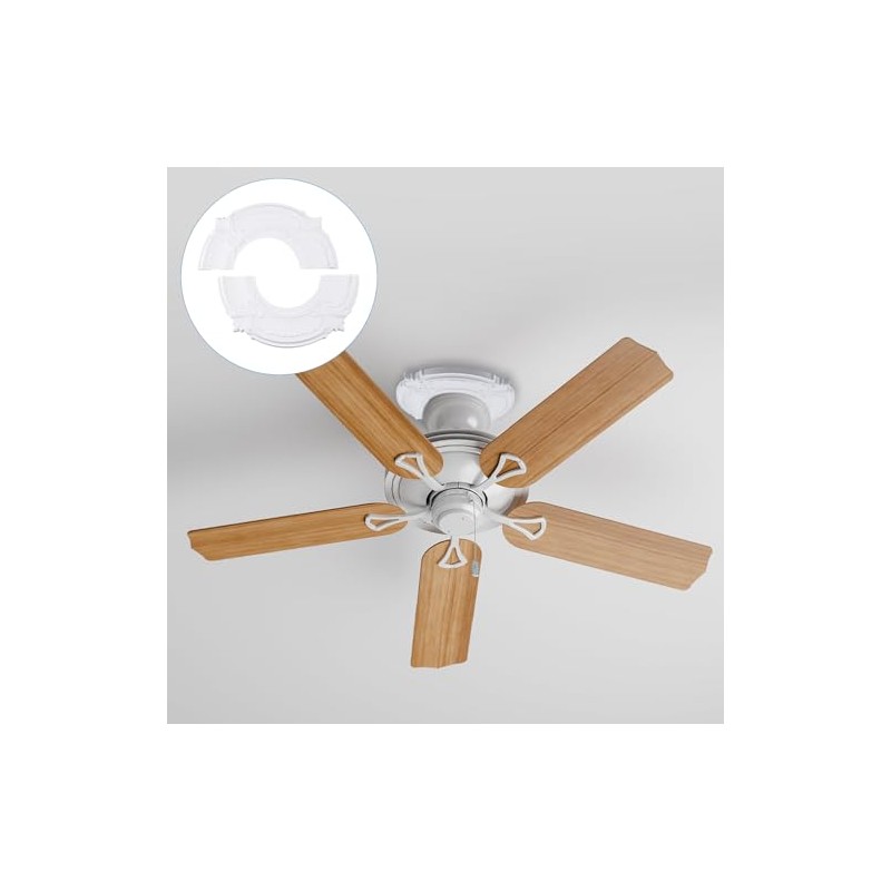 Split Design 12 Inch Ceiling Medallion for Lights & Fans