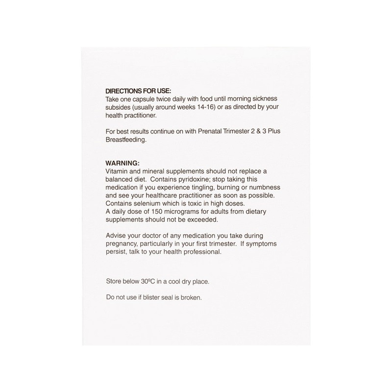 NaturoBest Prenatal Trimester One with Ginger 120c
