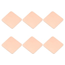 PATIKIL Copper Heatsink, 6 Pcs Copper Pad Shim IC Chipset GPU CPU Thermal Heatsink for Cooling Laptop Desktop Computer (15x15x0.5mm)