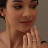 LeCalla 925 Sterling Silver Heart Knot Rings for Women Hypoallergenic