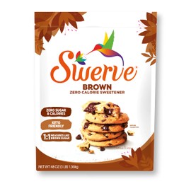 Swerve Ultimate Sugar Replacement Sweetener, Brown Sugar Substitute, Zero Calorie, Keto Friendly, Zero Sugar, Non-Glycemic, Gluten Free, 48 ounces