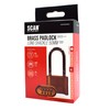 SCAN SCAPLBCOMLS Long Shackle Brass Padlock Combination, 50mm