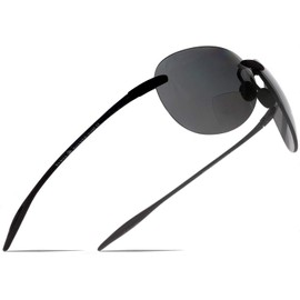 SAMBA SHADES Maui Sports Pilot Bifocal Sun Readers Reading Sunglasses Ultra Flex TR90 Black +2.25