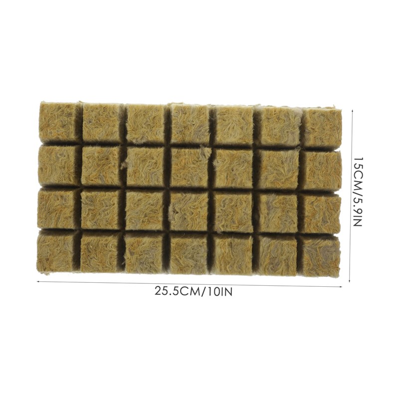 Outanaya 1 Set Hydroponic Soilless Cultivation Blocks Mineral Wool Starter