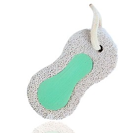 PARENCE. - Natural Peeling Pumice Stone with Cord - 10x5x1.8 cm - Foot Treatment, Pedicure