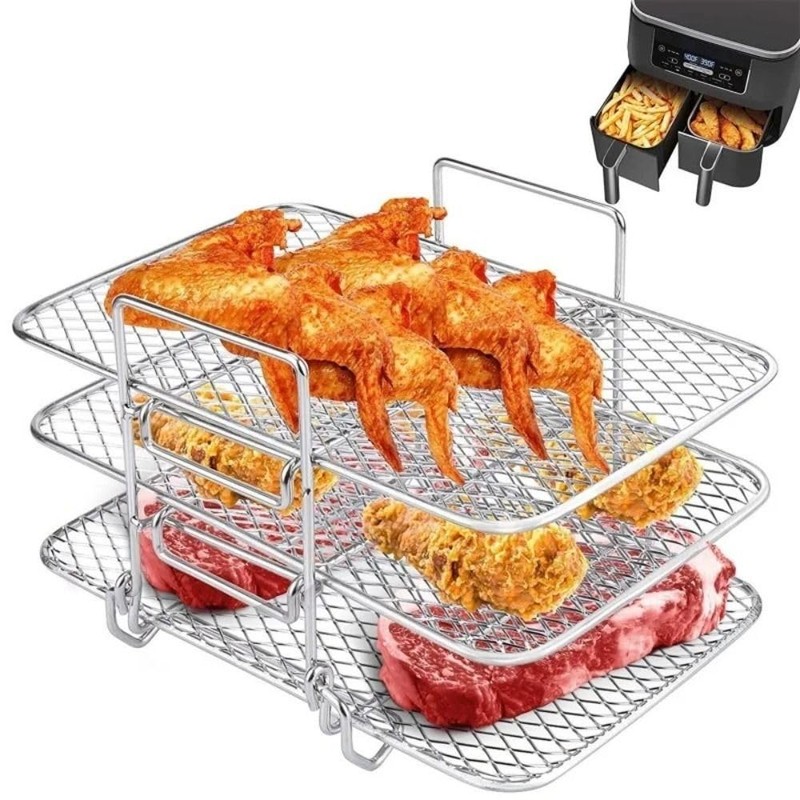 Wire Rack for Cooking, 3-Layers Air Fryer Rack, Cooking Rack,