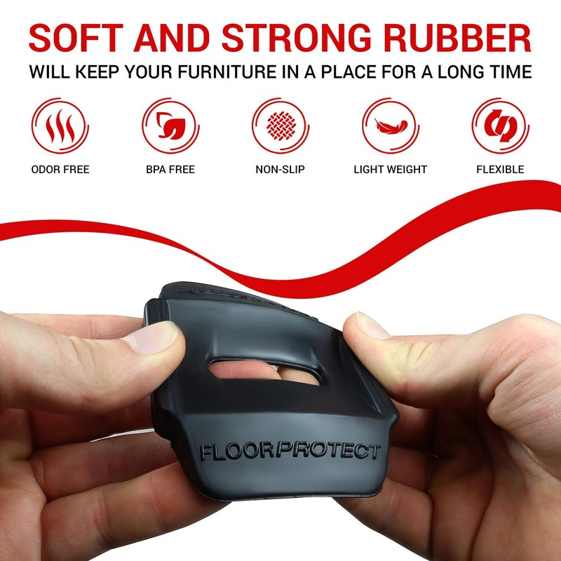 Floor Protector Castor Cups for Wooden Floors, Laminate, Linoleum Flooring,