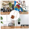 Kisangel Pu Leather Hanging Basket for Flowerpots Modern Planter Base