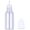 50PCS 10ml Transparent Empty Squeezable Lab Solvents Liquid Dropper Bottles