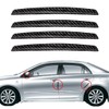 UEAVOID Pack of 4 Door Edge Protection Strips Carbon Fibre