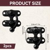Pack of 2 Box Closure, Small Locking Hook Chest, Clasp