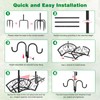 Upgraded Garden Hose Holder, Freestanding Water Hose Holder, Double Shepherds