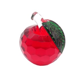 Crystal Glass Apple, Apple Figurine, Interior, Feng Shui, Sun Catcher, Miscellaneous Goods, 1.6 Inches (40 mm), 2.0 Inches (50 mm), 7 Colors