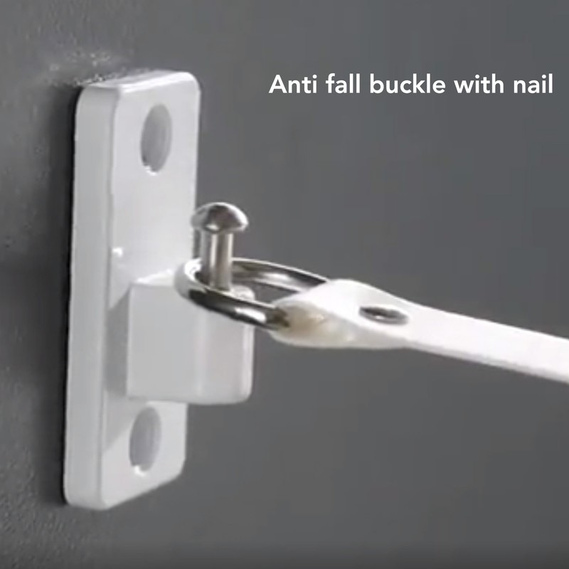 4.2m Thickened Retractable Clothesline Concealed Positioning Buckle Indoor Room Wall