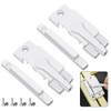 Sliding Window Sash Locks White ZUONAI 2 Pack Cam Sash