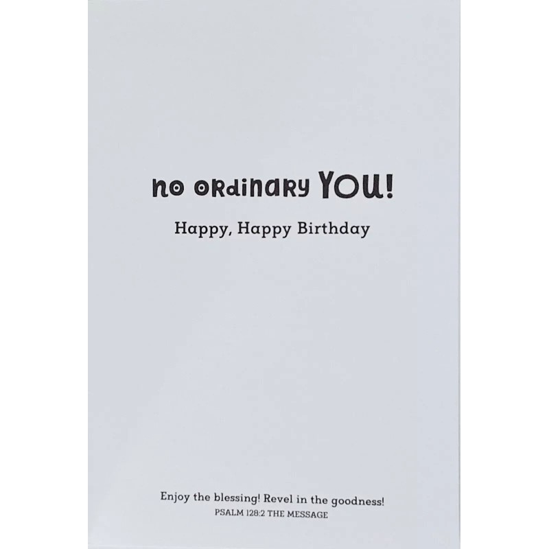 Peanuts SNOOPY HAPPY BIRTHDAY Religious Christian Greeting Card No Ordinary