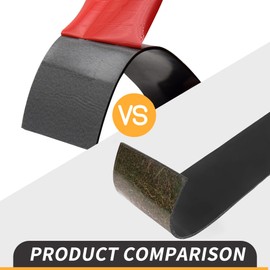 TEKDOE 1/8 Inch Thick Neoprene Rubber Strips and Solid Rubber Rolls, Sheet for DIY Gasket, Warehouse, Pads, Seals, Weather Stripping, Flooring (1 Inch Wide, 12 Feet Long) with Adhesive Backing