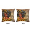 Black Art Throw Pillow Covers Afro Black Girl African American
