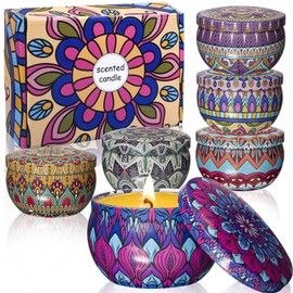 6 Pack Gifts for Women,Aromatherapy Candles for Home,Candles Gifts for Women,Gifts for Men,Christmas Gifts for Women,The Total Burning time is 114 Hours