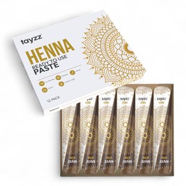 Tayzz 25g Fresh Natural Henna Cones:_12 Pack