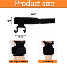 Weight Lifting Hooks – Heavy Duty Wrist Straps with Padded Grips for Deadlifts, Pull-ups or Powerlifting – Reinforced Metal Gym Hooks for Men and Women