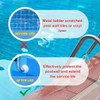 4pcs Pool Ladder Bumpers, Rubber Pool Ladder Caps Pool Ladder