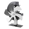 Stove Fan 6 Blades Fireplace Fan Heat Powered Fast Wind
