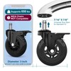 TICONN Office Chair Caster Wheels Set of 5 for Tile,