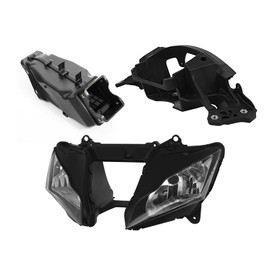 TCT-MOTORPARTS Headlight Assembly Fairing Stay Bracket &Ram Air Intake Duct Tube Fit For Kawasaki Ninja ZX10R 2011-2015