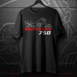 Honda Nighthawk 750 1991-2003 - Motorcycle T-Shirt for Riders - L