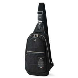 Meden Equipment Men's Body Bag, Sling Bag, denim black, Free size