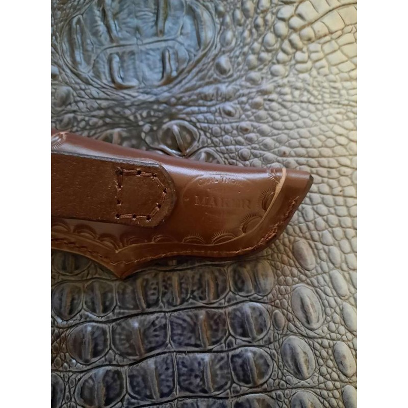 Custom Left Hand Leather Knife Sheath Fits Buck 110 Knife,