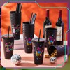 Uiifan 16 Pcs 50's Party Decorations 1950's Reusable Cups with