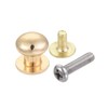 uxcell 8mm Head Dia. Round Knobs Pull Handle, 12pcs Zinc