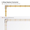 BTF-LIGHTING FCOB COB Transparent Gapless L-Shaped Connector Kit 4pc L-Shaped