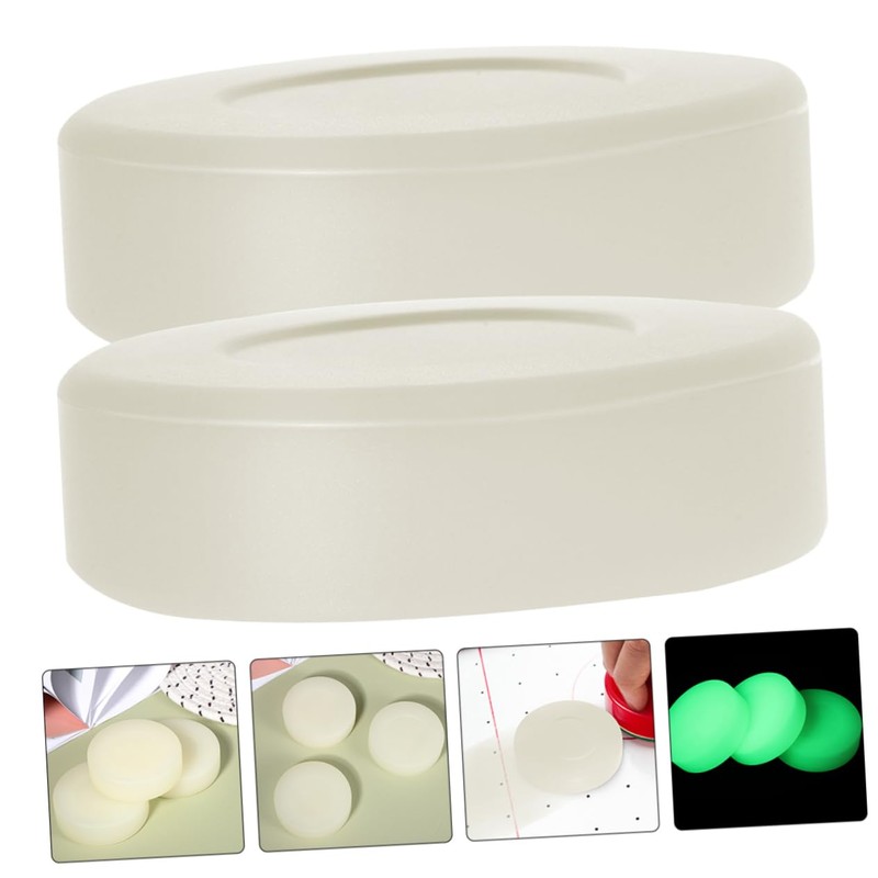 OHPHCALL Hockey Pucks 10pcs Hockey Glow Goal in Dark Indoor