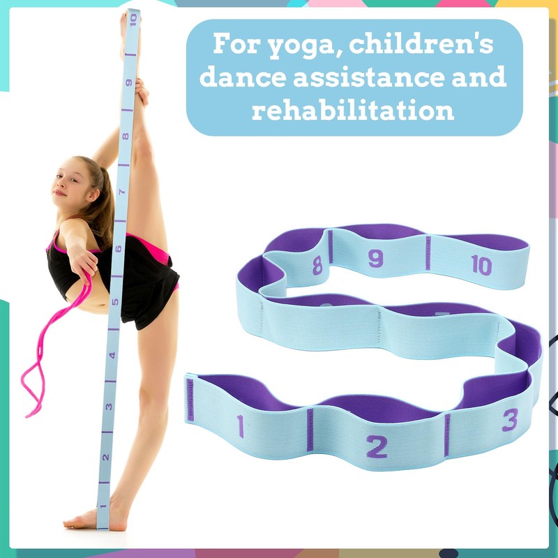 Guiqulai 2 Pcs Stretch Strap, Elastic Yoga Stretching Strap Stretch